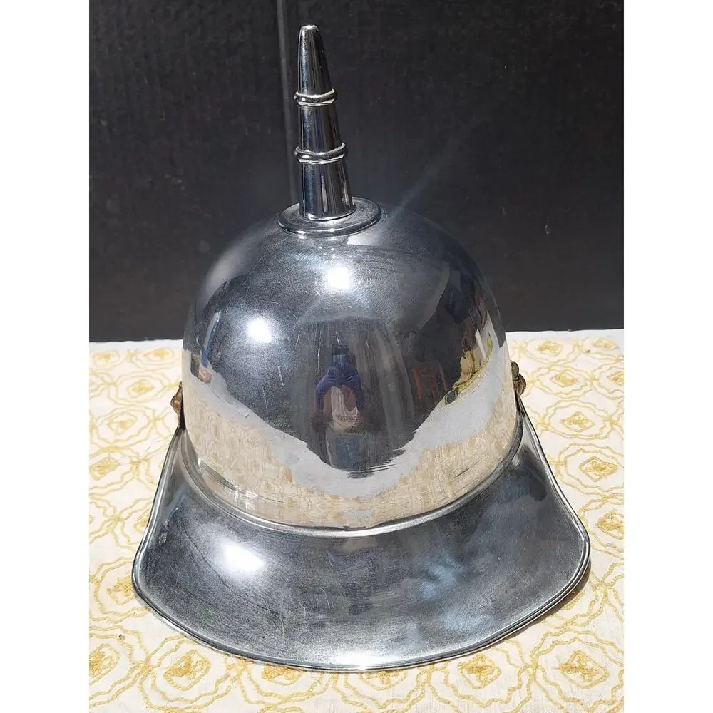 Vintage Theta Delta Delta Band Helmet Chrome Spiked Lyre Sunburst Ceremonial